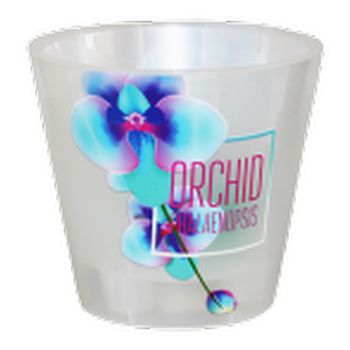 Горшок д/цв. "London" Орхид. Деко 1,6л. d160мм. ПЦ6196ГЛ (голубая орхидея)