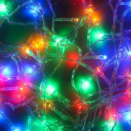 Гирлянда эл. нить  9,0м. 384-022/384-029 100LED, мульти, 8 режимов, СНОУ БУМ