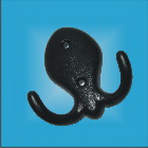 Крючок-вешалка №18 полимерн. хром. эффект Кунгур