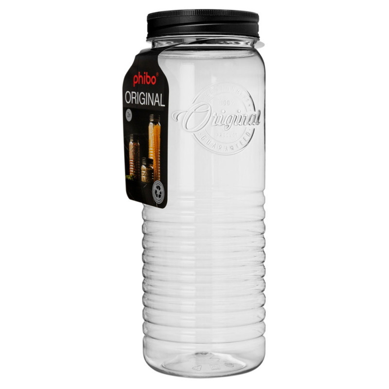 Банка круглая с эмбоссингом БП01002 ORIGINAL 2Л