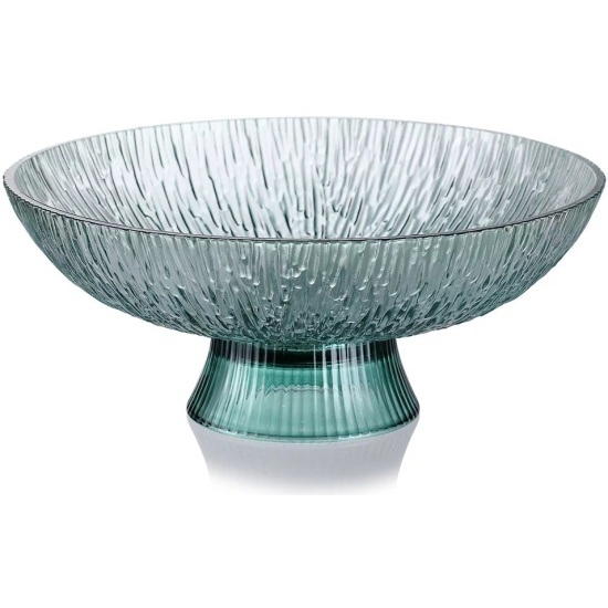 Фруктовница EX6001-10B/L1 d=26см.  (на ножке) (стекло)