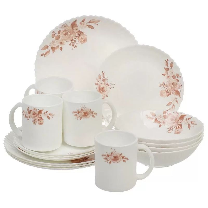 Столовый сервиз JEWEL ПС0032-58 "Фантазия" 16пр. 4 персоны (стеклокерамика)