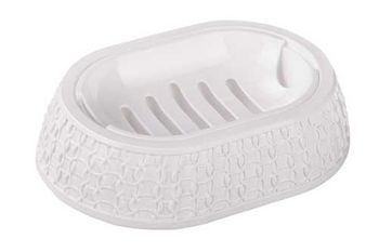 Мыльница "Вязаное плетение" (белый) М6887