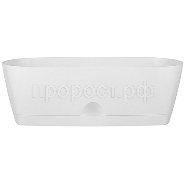 Ящик балконный "InGreen Amsterdam" 40см. ПЦ6205БЖ (белоснежный жасмин)