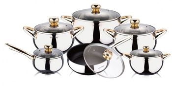 Кастрюля нерж.  1,0л. ТРС-3 1с801/3с084 с объмн.руч. стекл.крышк. Аша