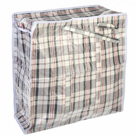 Сумка хозяйственная "Клетка" 008580 (50*45*20см) на молнии Скр.