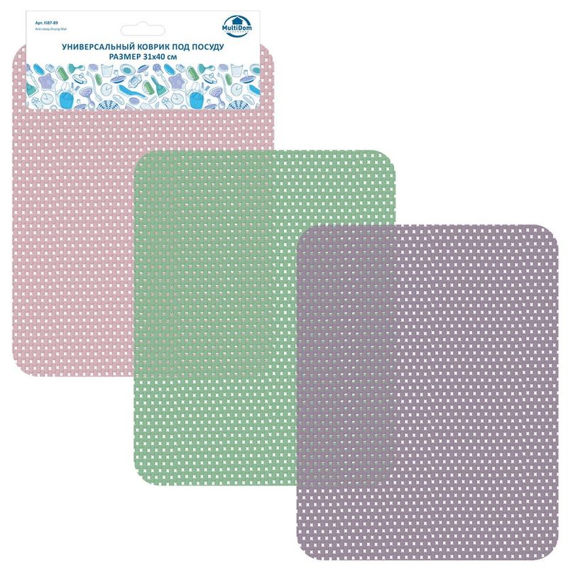 Коврик д/сушки посуды FJ87-89 (31*40см.) Мд