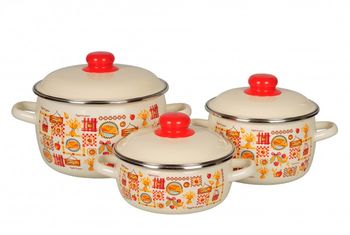 Набор №07 "Садовая песня" 1КА071М (3к.: 1,5/2/4л.) слон.кость Чер