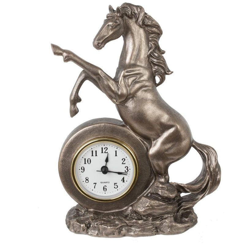 Фигурка "Лошадь" 826606 с часами (16*7,5*23см) Р.