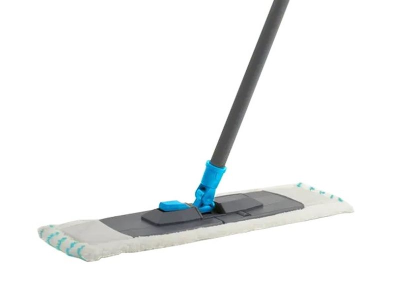 Швабра ЕКВ044 плоская (микрофибра) с чер. 120см.