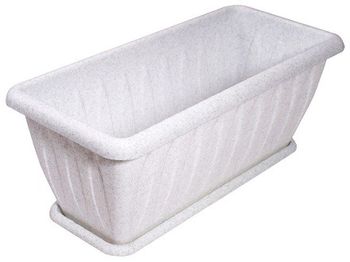 Ящик балконный "Фелиция" 40см. с дренаж. решеткой (терракот) С186-05-ТЕР Мар.