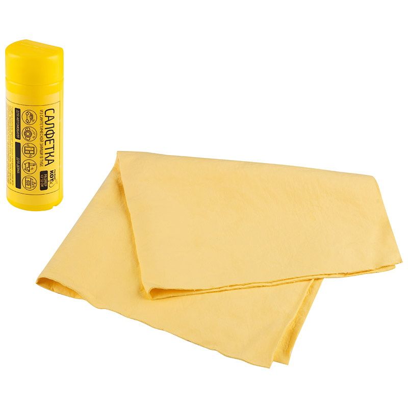 Салфетка из замши 104777 (43*32см.) в тубе Скр.