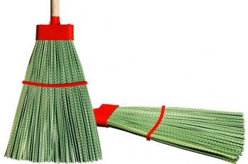 Метла пл. №2 "веерная" с черен. (Коломна)