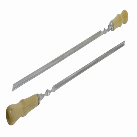 Шампур уголком 500*12*1,5мм. с дер.руч. СП0114 Павлово