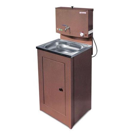 Умывальник АКВАТЕКС с эл. водонагр. 20л. нерж.мойка (медь/белое золото)