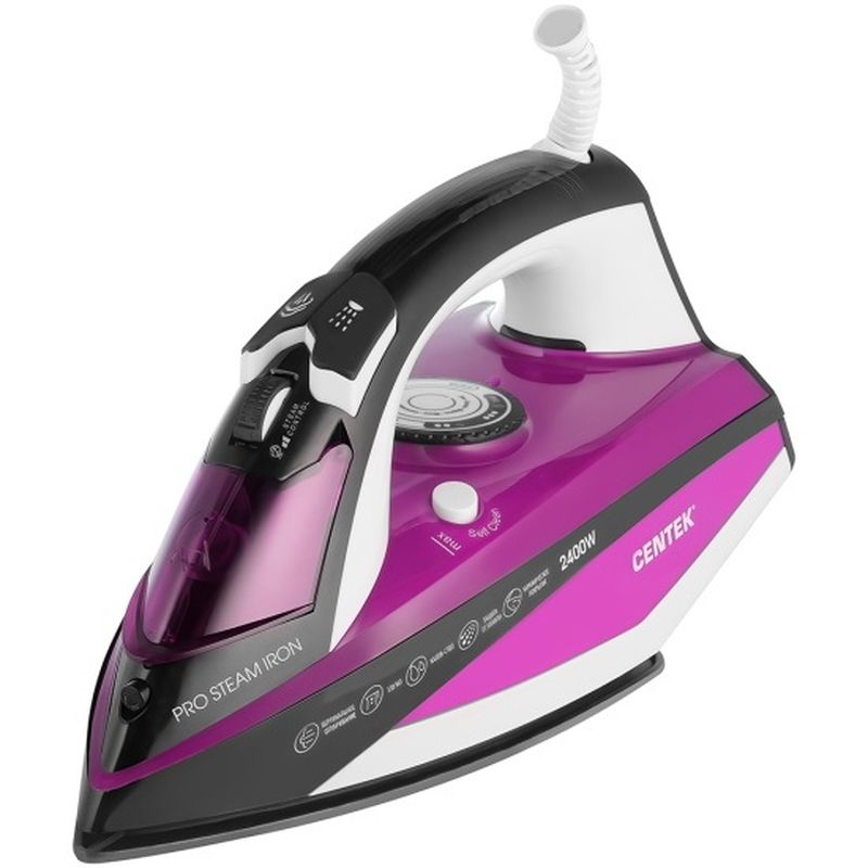 Утюг CENTEK CT-2344 (2,4кВт. с отпарив. керам.подошва)