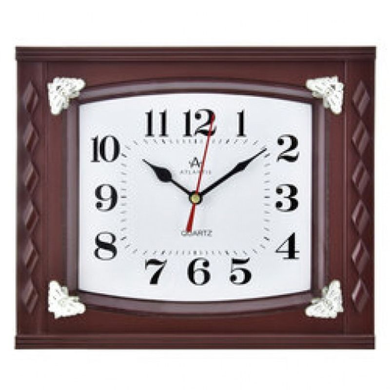 Часы настенные 0048 "Atlantis"  brown (24*20*4,2см) А