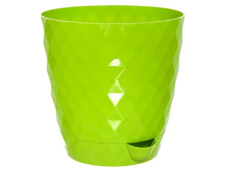 Горшок д/цв. РУМБА 1,5л. d14см. с корн. поливом 1087 (киви) ДП