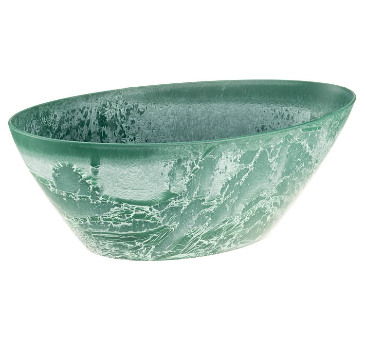 Кашпо МИКРИТ  3,4л. овал. КН3109ЗС (зеленый слайн)