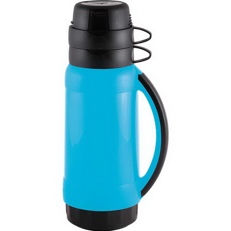 Термос стекл. ACQUA 1,0л. 008239 (пл.корп. 2 чашки ) Mallony  (Скр)