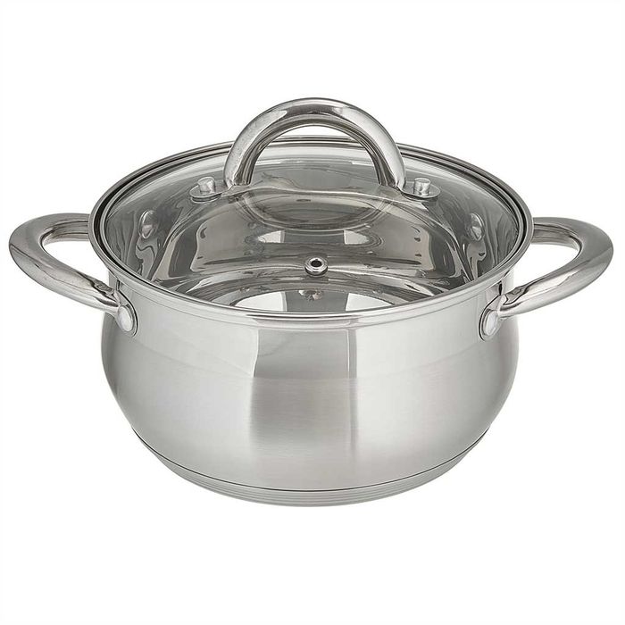 Кастрюля Webber BE-354/2 5,0л. стекл.крышка