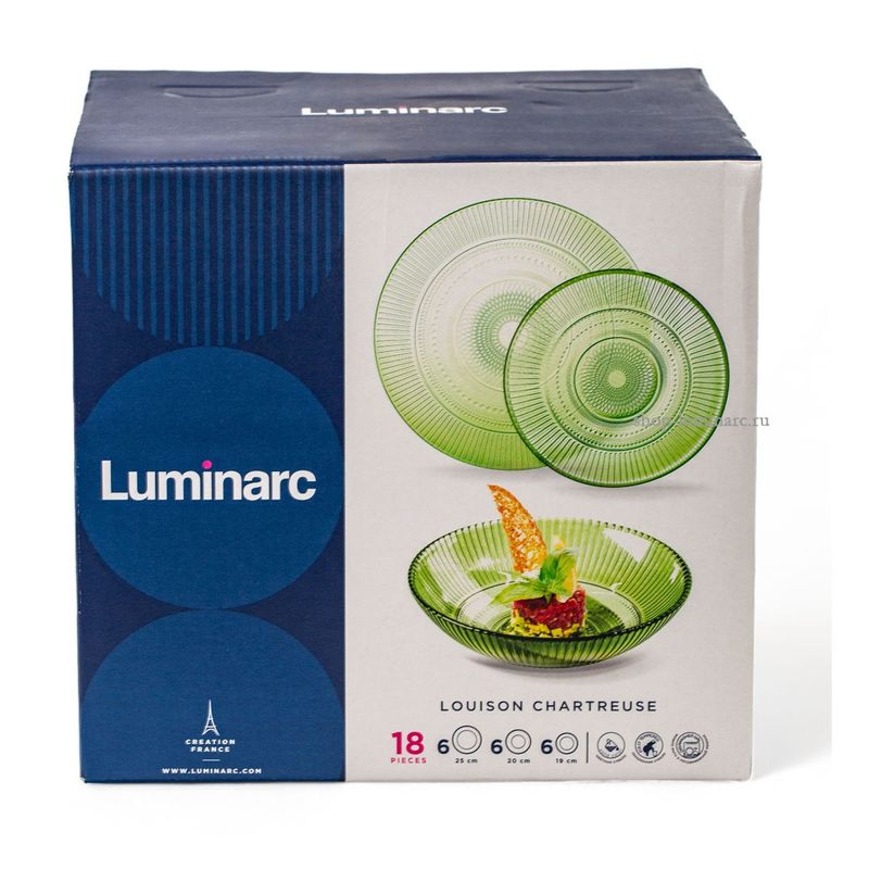 Столовый сервиз LOUISON CHARTREUSE O0493 18пр. 6перс.