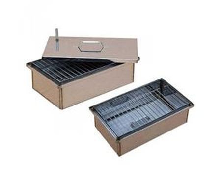 Духовка д/копчения 2ярусн. с гидрозатвором 490*290*190мм. (1,5мм.) с подд. К2-1,5ГЗ