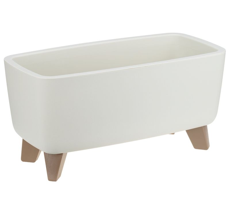 Кашпо ФЛОРИАН  4,2л. d39см. овальное низкое КН3271БР (Белый ротанг)