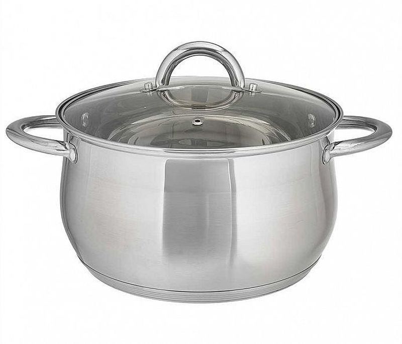 Кастрюля Webber BE-355/2 6,5л. стекл.крышка