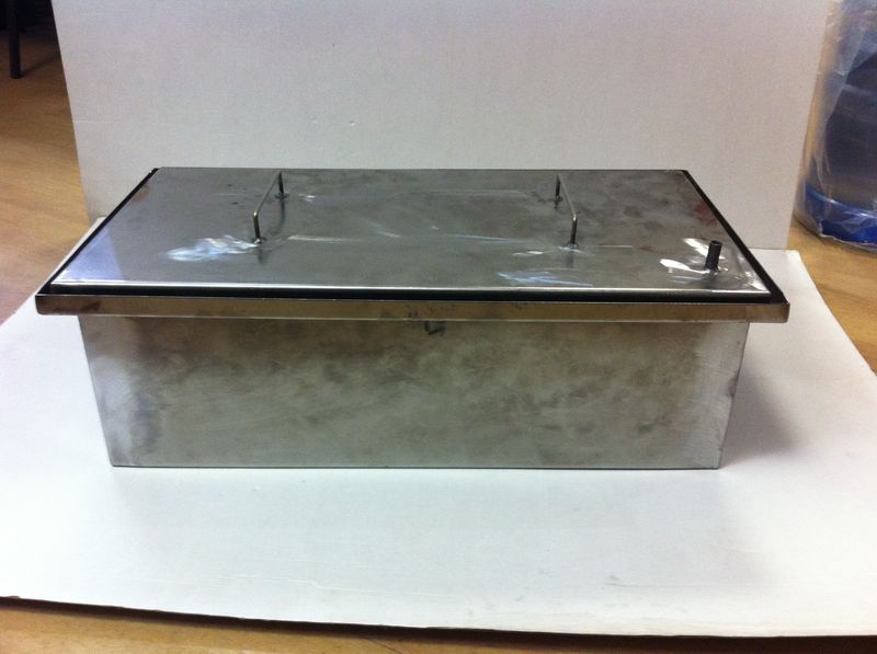 Духовка д/копчения 2ярусн. с гидрозатвором 490*290*190мм.нерж. (1,5мм.) с подд. К2-1,5НГЗ .